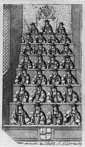 Rådmannsretten, ca. 1690 av English School